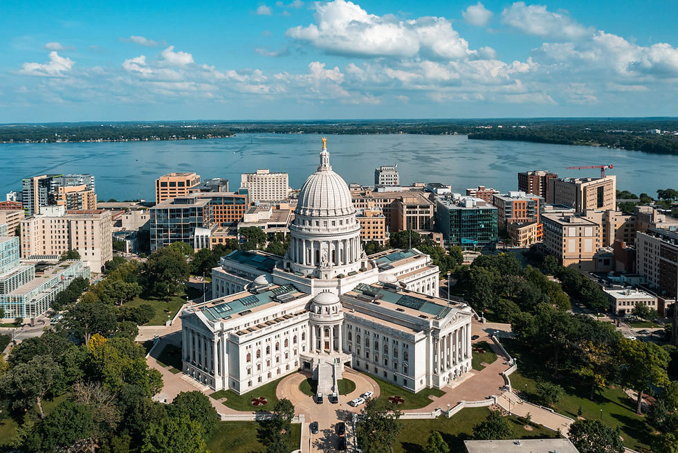 skyline of Madison. WI
